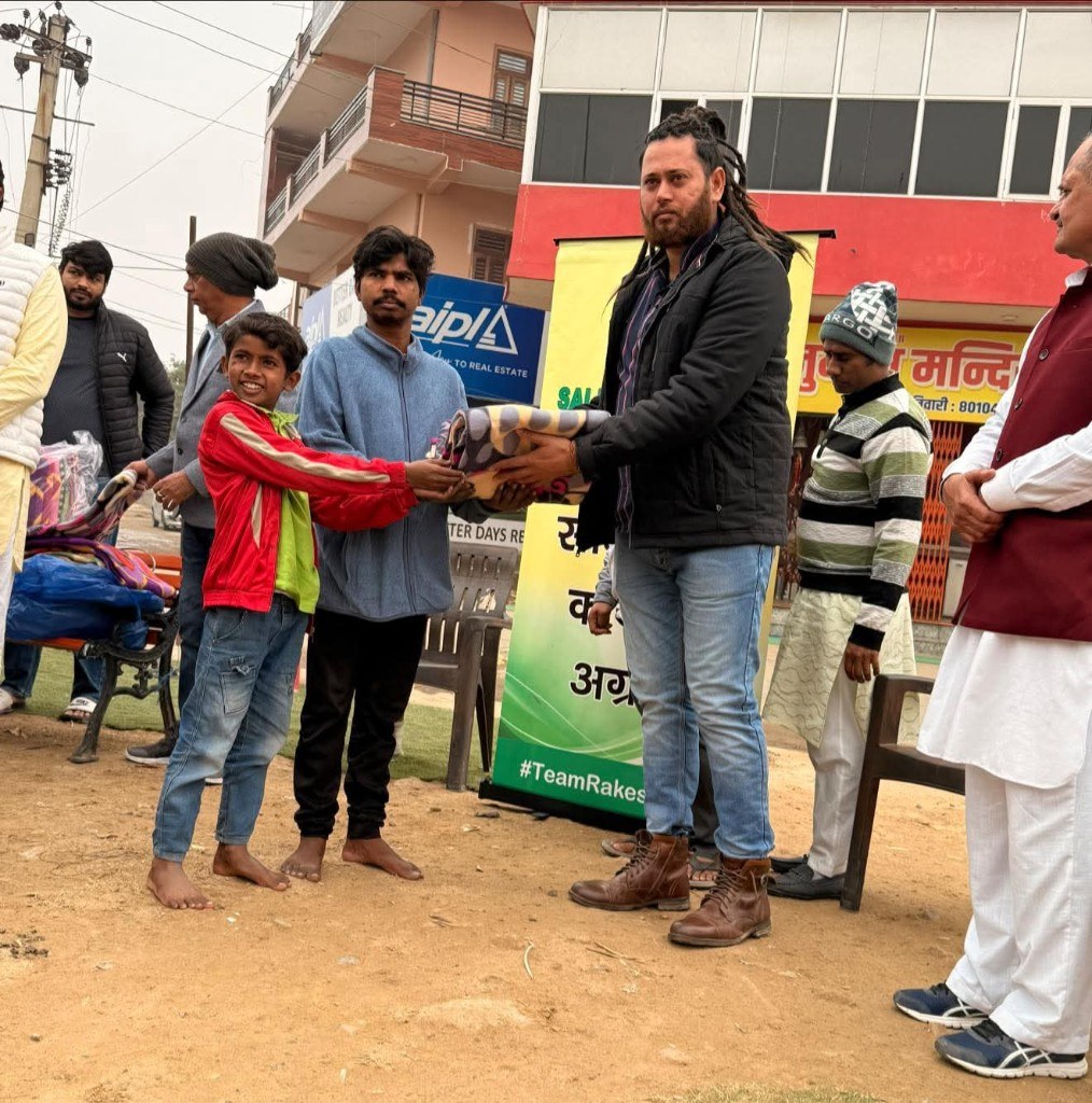 Winter jacket distribution for children
